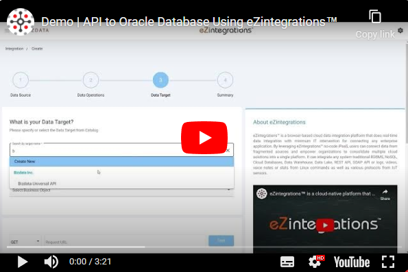 API to Oracle Database using eZintegrations™ - AI Enabled Data ...