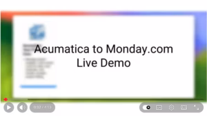 Acumatica to monday.com Technical Integration Demo